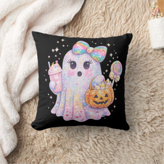 Almohada de Halloween de Fantasma Pastel Adorable