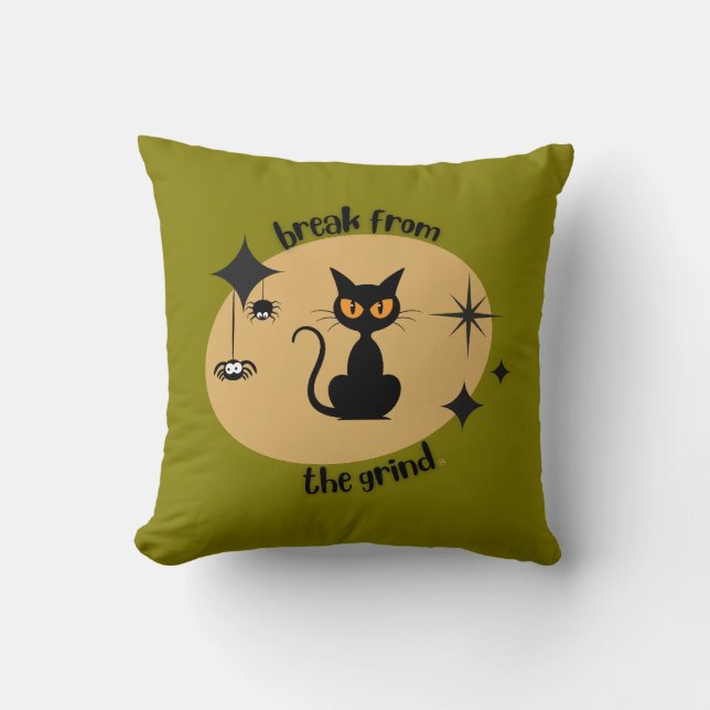 Almohada de Halloween de mediados de siglo (Anverso)