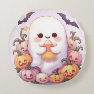 Almohada de Halloween fantasma redonda - Decoració