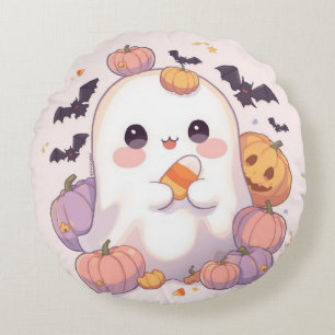 Almohada de Halloween fantasma redonda - Decoració