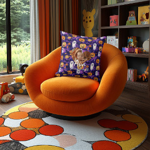 Almohada de Halloween personalizado con fantasmas 