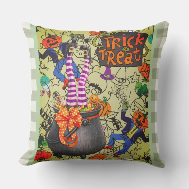 Almohada de Halloween, Truco o Trato (Anverso)
