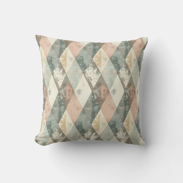 Almohada de Harlequín Retro Francesa (Anverso)