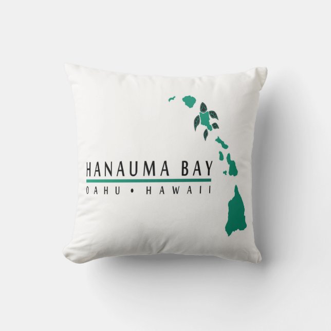 Almohada de Hawaii de la bahía de Hanauma (Anverso)