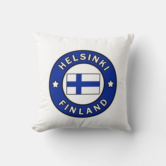 almohada de Helsinki Finlandia (Anverso)
