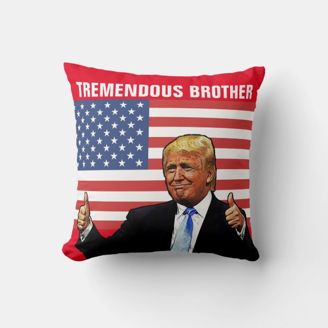 ALMOHADA DE HERMANO DONALD TRUMP PARA HERMANO TREM (Anverso)