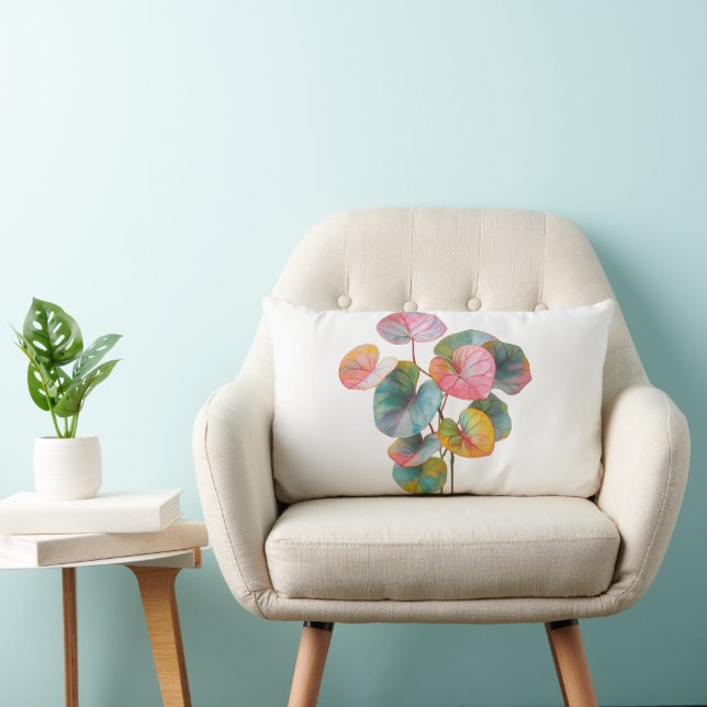 almohada de hoja colorida (Silla)
