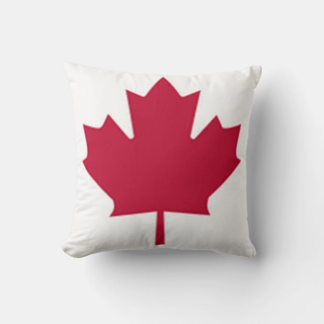 Almohada de hoja de arce roja canadiense (Anverso)