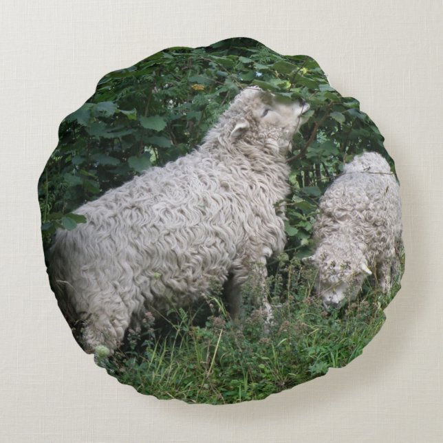 Almohada de hojas de comida de oveja cortada (Reverso)