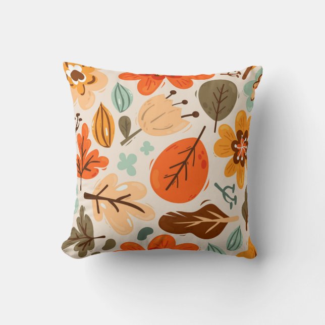 Almohada de hojas de otoño (Anverso)
