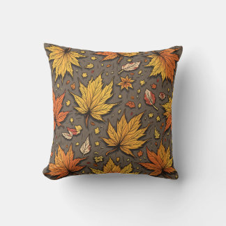 almohada de hojas de otoño
