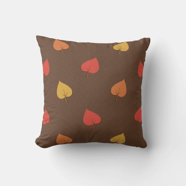 Almohada de hojas de otoño (Anverso)