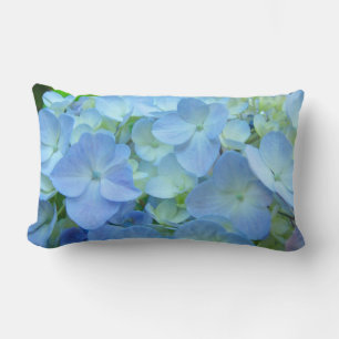 Almohada de Hortensia Flores azules pétalos Regalo