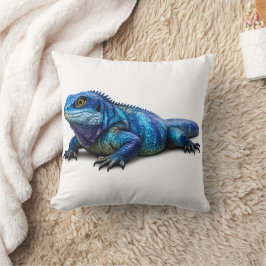 Almohada de Iguana Azul Moderna