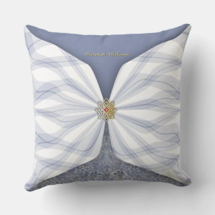 Almohada de Ilusión Textil Azul Polvoriento Person