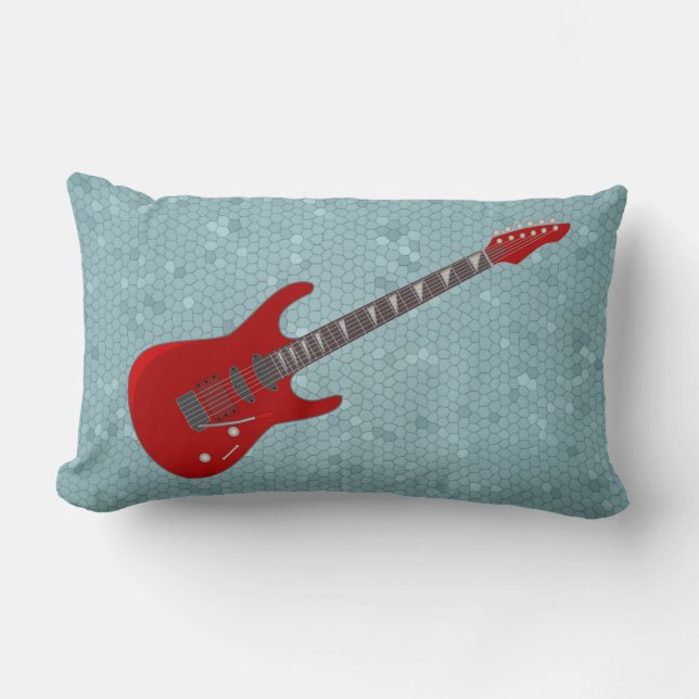 almohada de ilustracion de guitarra (Anverso)