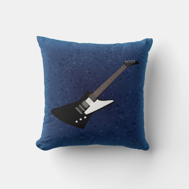 almohada de ilustracion de guitarra (Anverso)
