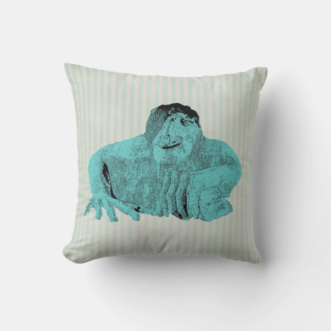 Almohada de impresión de 2 lados del troll de Frem (Anverso)