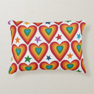 Almohada de impresión de corazón de Jazzy