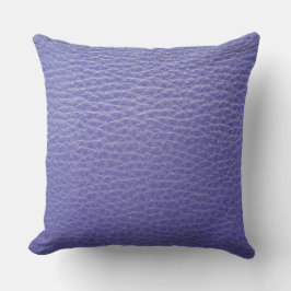 Almohada de impresión de cuero azul real