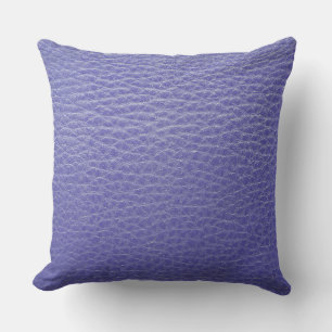 Almohada de impresión de cuero azul real