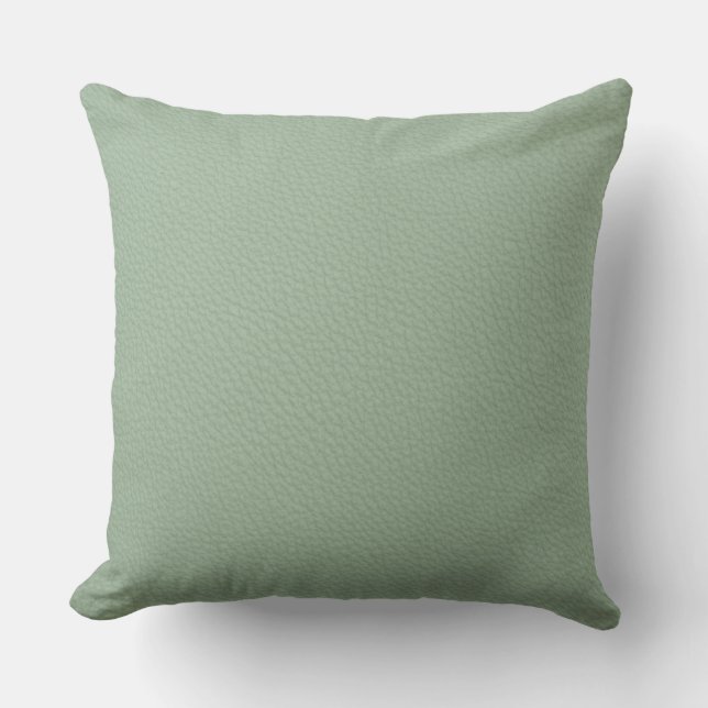 Almohada de impresión de cuero azul teal (Anverso)