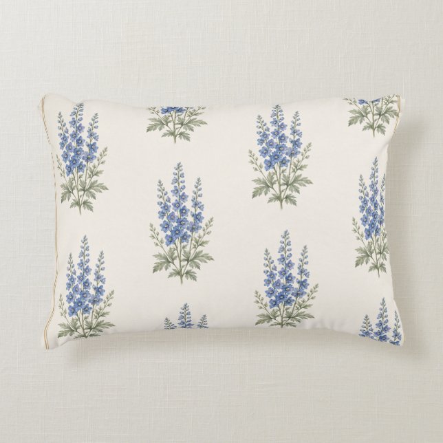 Almohada de impresión de flor de nacimiento de jul (Anverso)