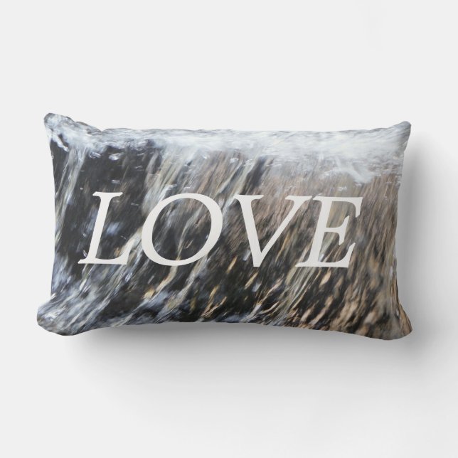 almohada de inspiración de cascada de amor (Anverso)