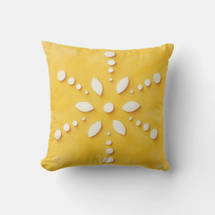 Almohada de invierno de copo de nieve de arte mode