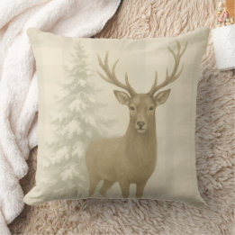 Almohada de invierno rústica