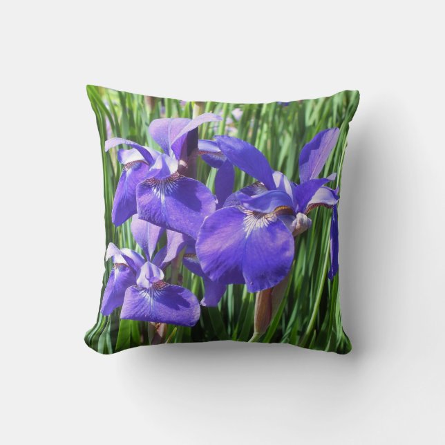 Almohada de Iris Morados (Anverso)
