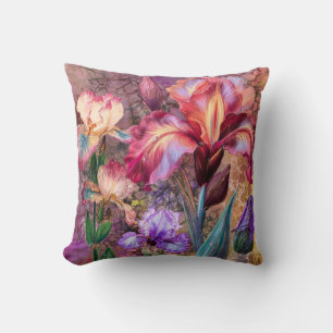 Almohada de Irises Coloridos