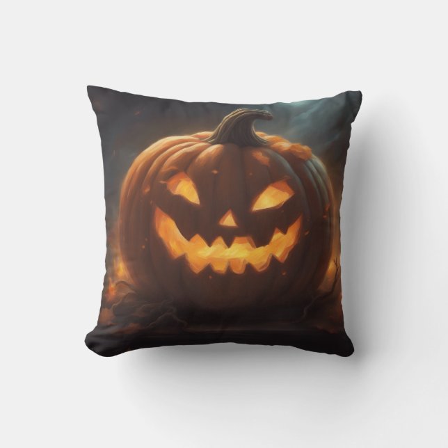 Almohada de Jack-o-Lantern (Anverso)