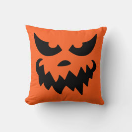 Almohada de Jack O Lantern con cara de calabaza