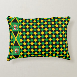 Almohada de Jamaica, patriótica, premium, bandera