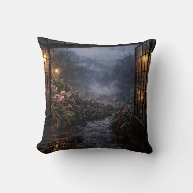Almohada de jardín de puerta abierta (Anverso)