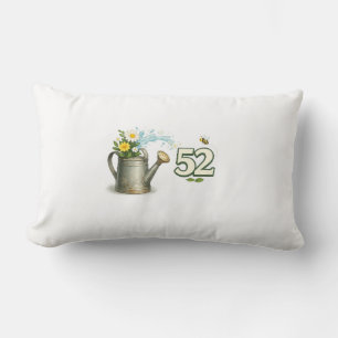 Almohada de jardín para cumpleaños número 52 amant