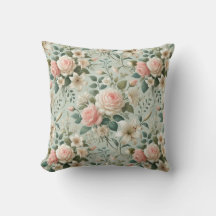 Almohada de Jardín Romántico Elegante