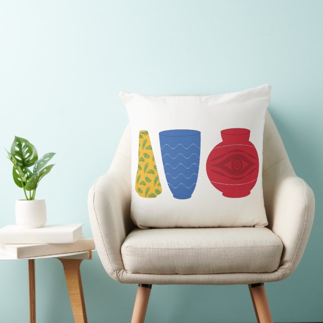 Almohada de jarrones egipcios modernos (Silla)