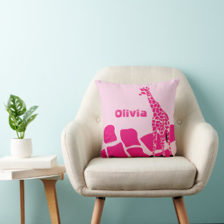 Almohada de jirafa estilizada y personalizada
