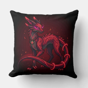 Almohada de juego con runas de neón Emberveil