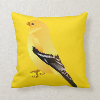Almohada de Juego de Pájaro Amarillo Jilguero