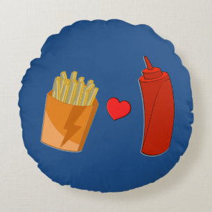 Almohada de Ketchup y Fries - Gracioso regalo de c