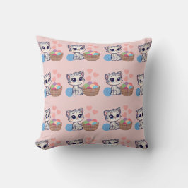 Almohada de Kitten & Yarn Throw
