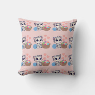 Almohada de Kitten & Yarn Throw