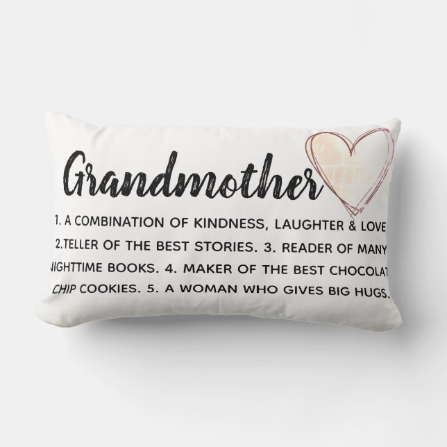 almohada de la abuela personalizada (Anverso)