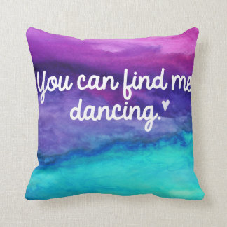 Almohada de la acuarela de la danza