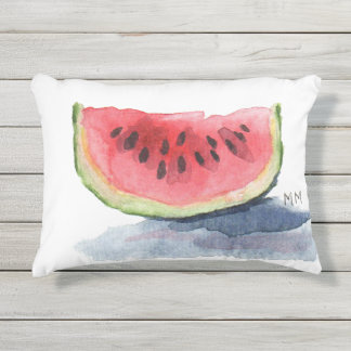 Almohada de la acuarela de la sandía