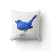Almohada de la acuarela del Bluebird