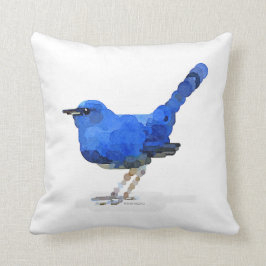 Almohada de la acuarela del Bluebird